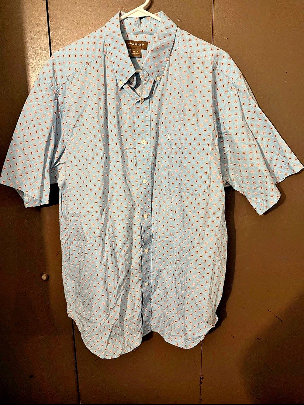 Ariat Floral Button-Up Shirt Blue XL